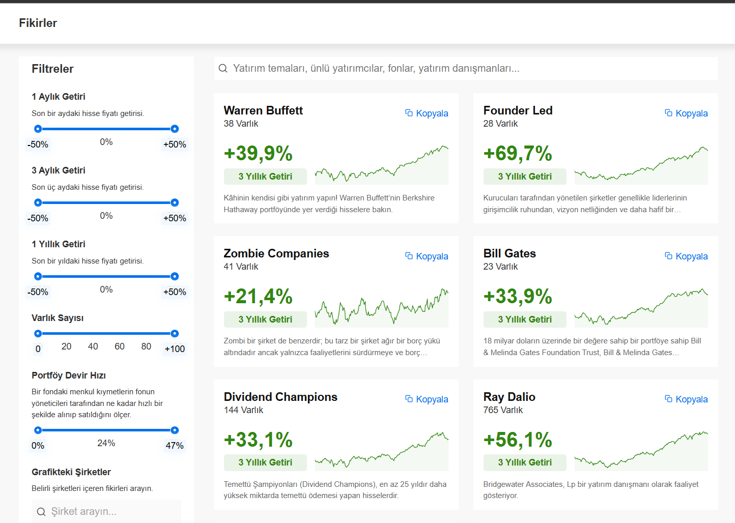 InvestingPro Fikirler