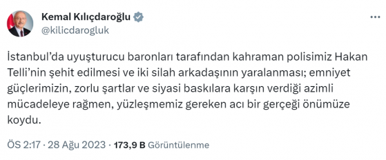 Kılıçdaroğlu: 