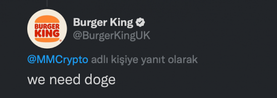 Burger King’in DOGE mesajı varlıkta etki yapabilecek mi?