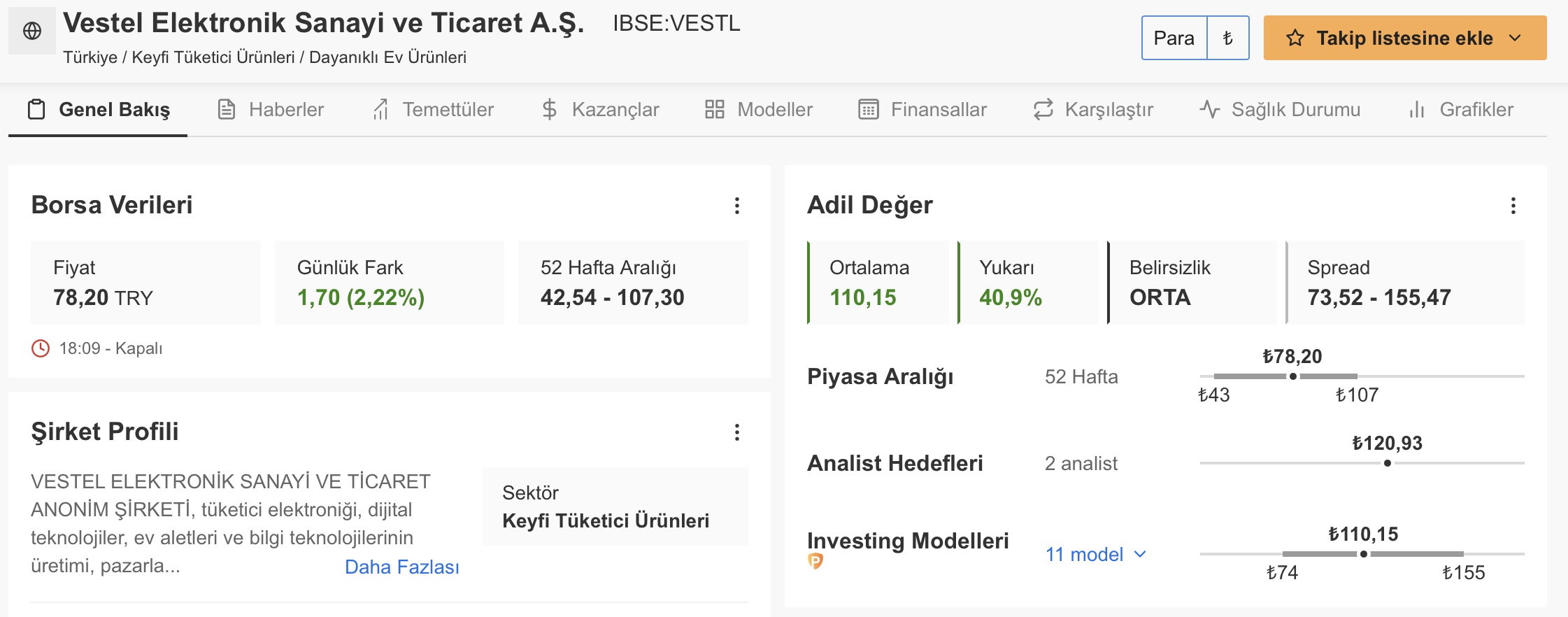 Yatırımcılar İçin Bilgilendirme