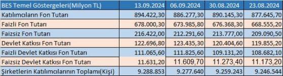 Bireysel Emeklilik Fonu'nda katılımcıların fon tutarı 894,4 milyar TL oldu